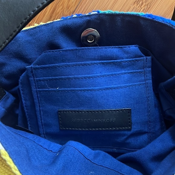 NWOT Rebecca Minkoff Wonderland Woven Bucket Bag Purse Boho Black Tassels NEW - Picture 10 of 10